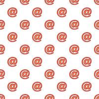 Sign e-mail pattern, cartoon style vector