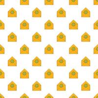 Email pattern, cartoon style vector