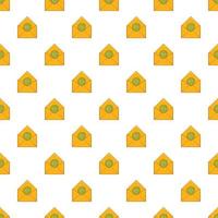 Email pattern, cartoon style vector