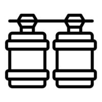 Home water osmosis icon outline vector. Filter system vector