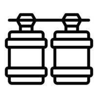 Home water osmosis icon outline vector. Filter system vector