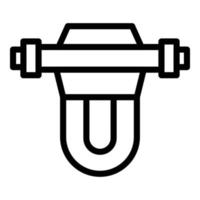 Osmosis desalination icon outline vector. Water filter vector