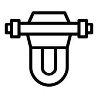 Osmosis desalination icon outline vector. Water filter vector