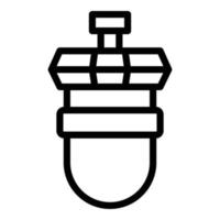 Water osmosis icon outline vector. Reverse filter vector