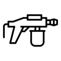 Nozzle sprayer icon outline vector. Painter air vector