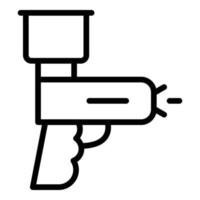 Spray gun icon outline vector. Paint car vector