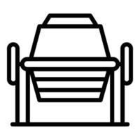 Mixer tool icon outline vector. Concrete cement vector