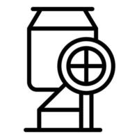 Construction mixer icon outline vector. Cement truck vector