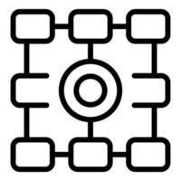 Data analysis icon outline vector. Business graph vector