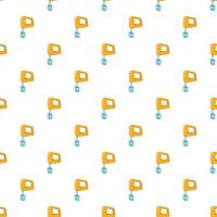 Mixer pattern, cartoon style vector