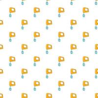 Mixer pattern, cartoon style vector