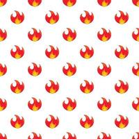 Fire pattern, cartoon style vector