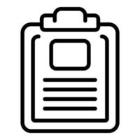 Clipboard conference icon outline vector. Online group vector