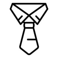 Office tie icon outline vector. Online group vector