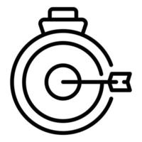 Conference target icon outline vector. Computer office vector