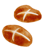 elementos de acuarela de dulces de navidad png