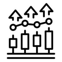 Information data icon outline vector. Business graph vector