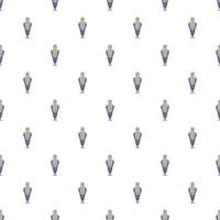 Medieval knight pattern, cartoon style vector