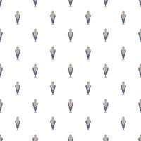 Medieval knight pattern, cartoon style vector