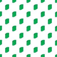 Trash can with lid pattern, cartoon style vector