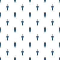 Man in a blue army uniform 19th century pattern vector