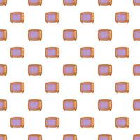 Retro TV pattern, cartoon style vector