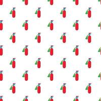 Fire extinguisher pattern, cartoon style vector