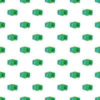 Beer sorting plant pattern, cartoon style vector