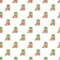 Slide house pattern, cartoon style vector