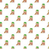 Slide house pattern, cartoon style vector