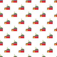 Preparation of beer pattern, cartoon style vector
