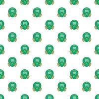 Gas mask pattern, cartoon style vector