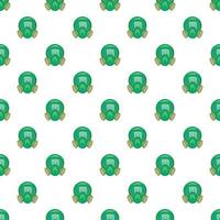 Gas mask pattern, cartoon style vector