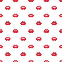 Lips pattern, cartoon style vector