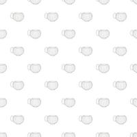 Cup pattern, cartoon style vector