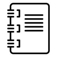 Case study notebook icon outline vector. Business success vector