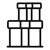 Gift box prize icon outline vector. Draw lottery vector