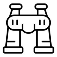 Study binoculars icon outline vector. Case research vector