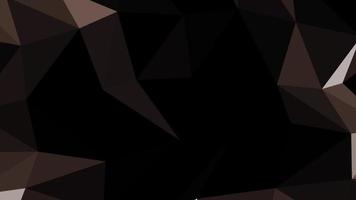 Movement of geometric shapes brown in space on a black background video