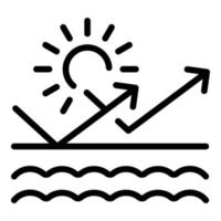 Sunscreen secure icon outline vector. Cosmetic gel vector