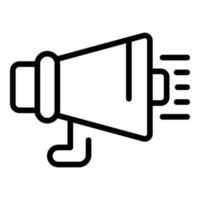 Megaphone trade icon outline vector. Hall event vector