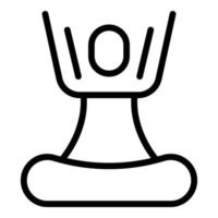 Care relax icon outline vector. Calm exercise vector