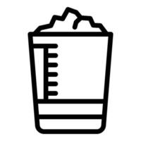 Alternative calories icon outline vector. Sugar food vector