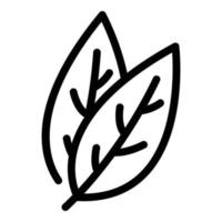 Leaf food icon outline vector. Binge legume vector