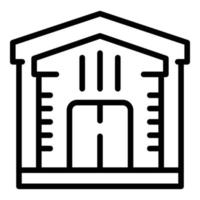 Study house icon outline vector. Institute club vector
