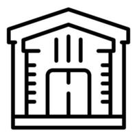 Study house icon outline vector. Institute club vector