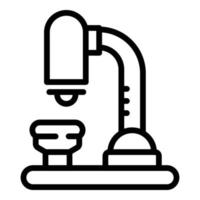 Student microscope icon outline vector. College art vector