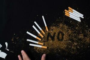 No Tobacco Day poster for say no smoking concept