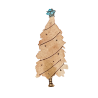 éléments de noël aquarelle png