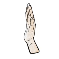 waterverf divers hand- gebaren png